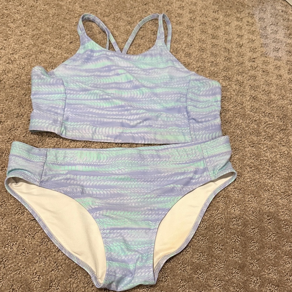 Girls Z by Zella Swimwear Set in purple and Sea Green